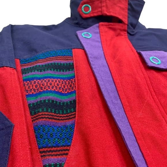 Vtg La Mode Des Montagnes Womens Sz M 80s 90s Oversized Zip-Up Ski Jacket Retro - Picture 5 of 8